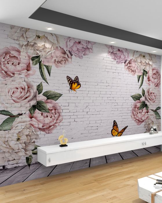 Carta da parati Peonie