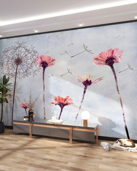 Carta da parati Fiori 3D